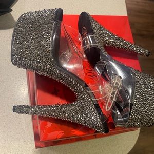 Pleaser rhinestones platform heels